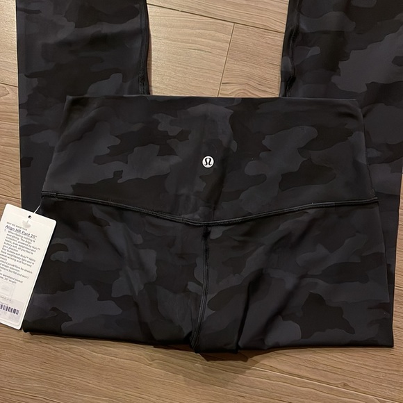 lululemon athletica Pants - NWT Lululemon Align™ High-Rise Pant 25" Black Gray Camo Size 10
